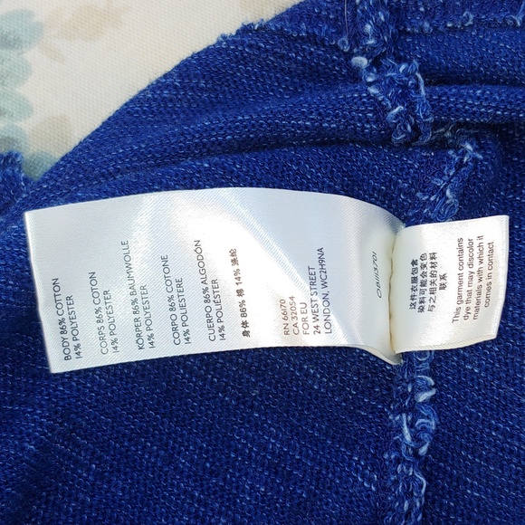 Free People Oversize Sleeveless Denim Color Knit Top by We The Free line XS - Picture 12 of 13